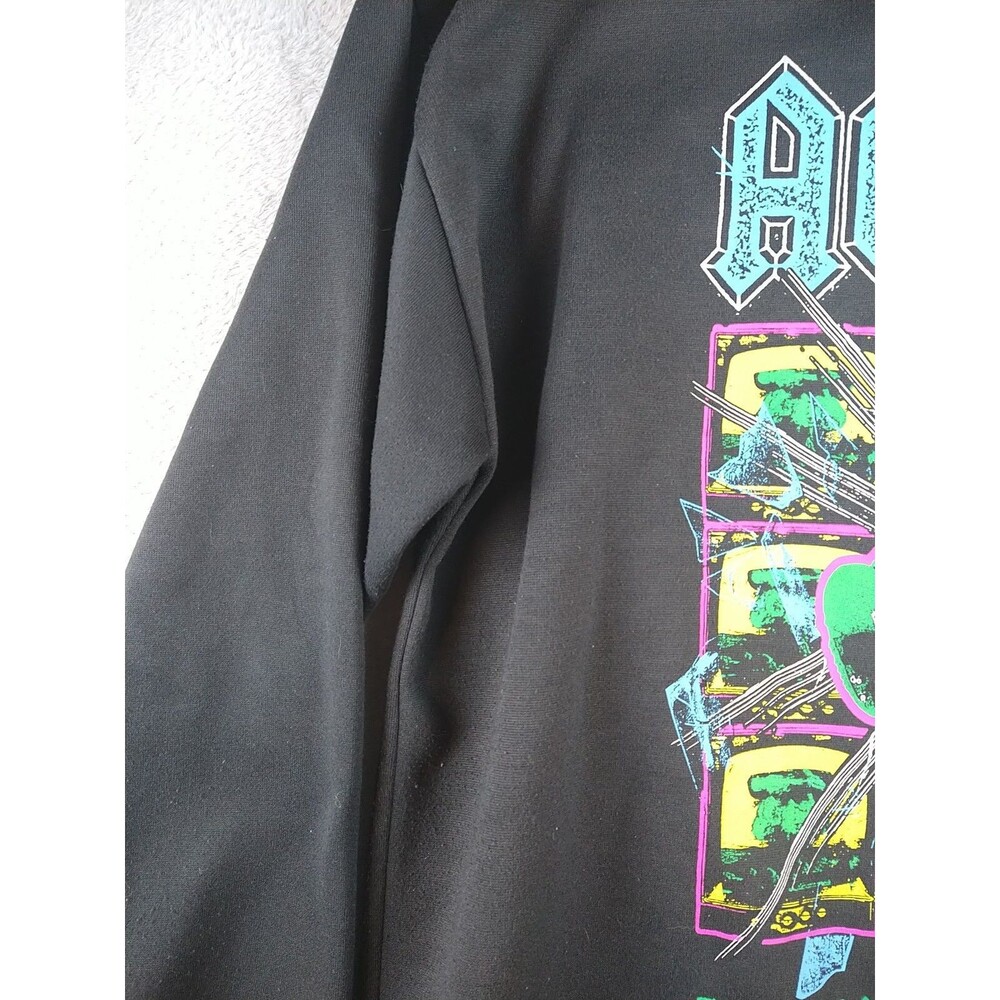 AC/DC Sweatshirt Adult Large - Black Blow Up Your Video Crewneck 2016 Pullover - Picture 6 of 12